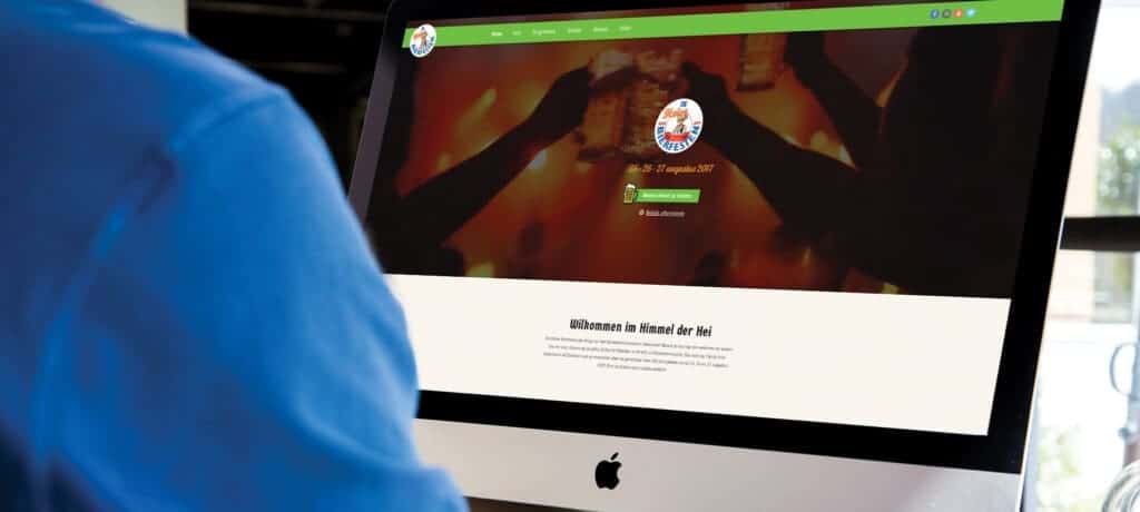 Website van Die Heise Bierfesten gemaakt door drie digitaal