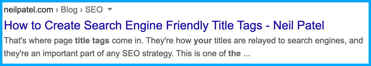 vraag title tage voorbeeld