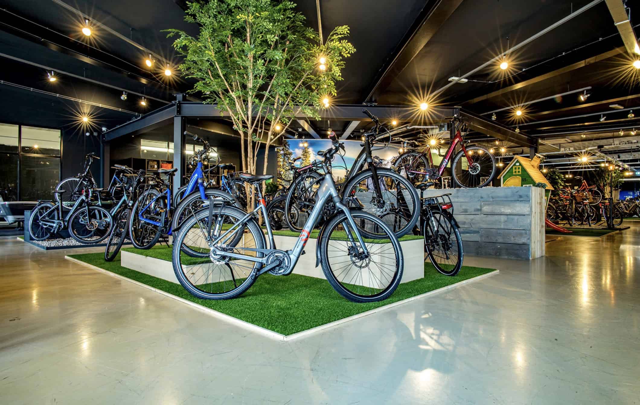 Foto van de showroom van Luke van Leeuwen, een klant van drie digitaal.