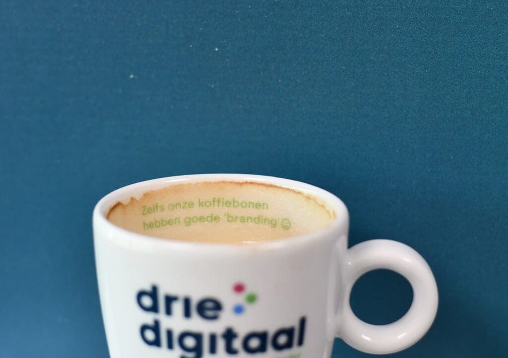zelfs onze koffiebonen hebben goede branding