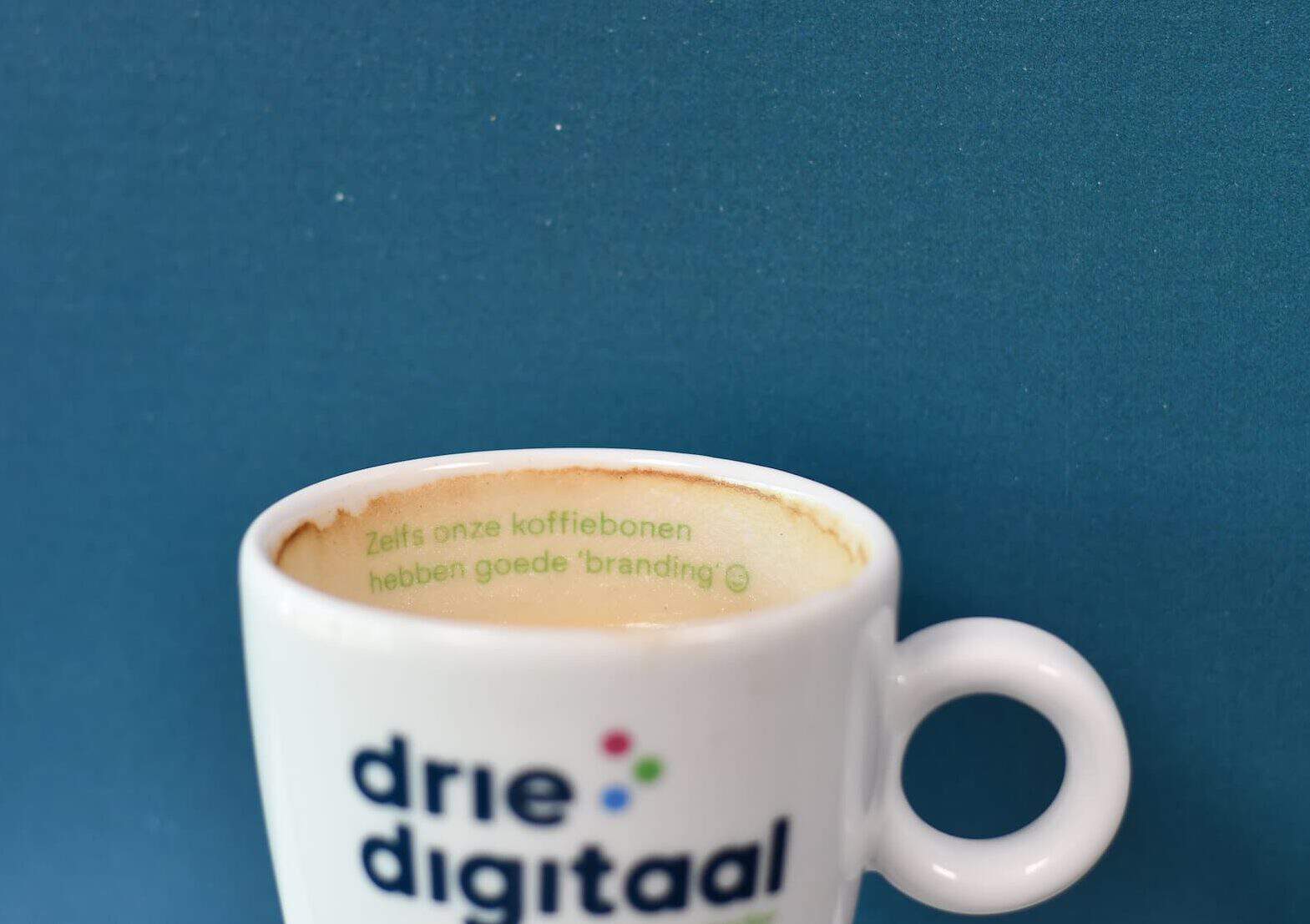 zelfs onze koffiebonen hebben goede branding
