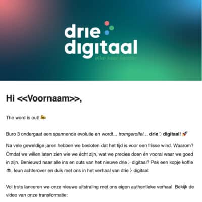 drie ⴾ digitaal nieuwsbrief
