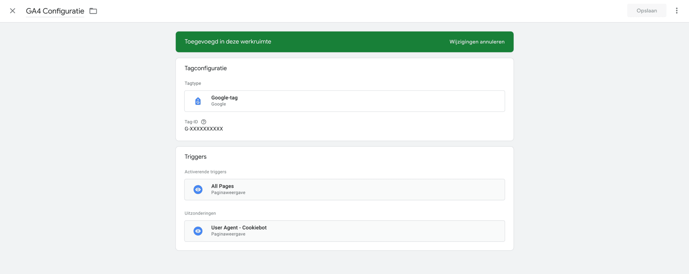 Cookiebot verkeer uitsluiten stap 3