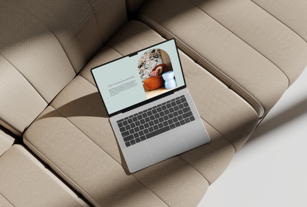 Droom interieur website op bank