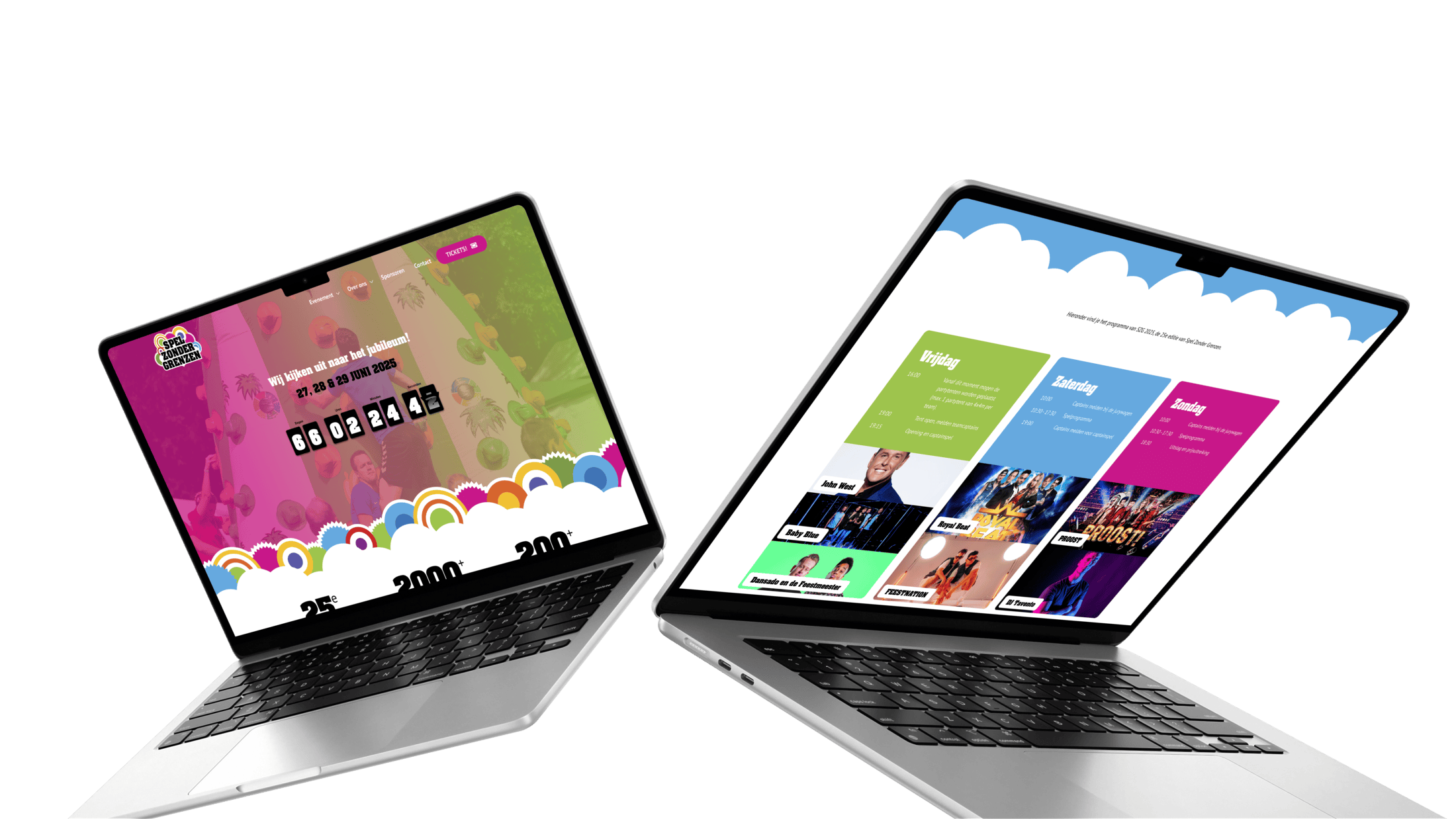 Spel Zonder Grenzen 2025 nieuwe site mockup