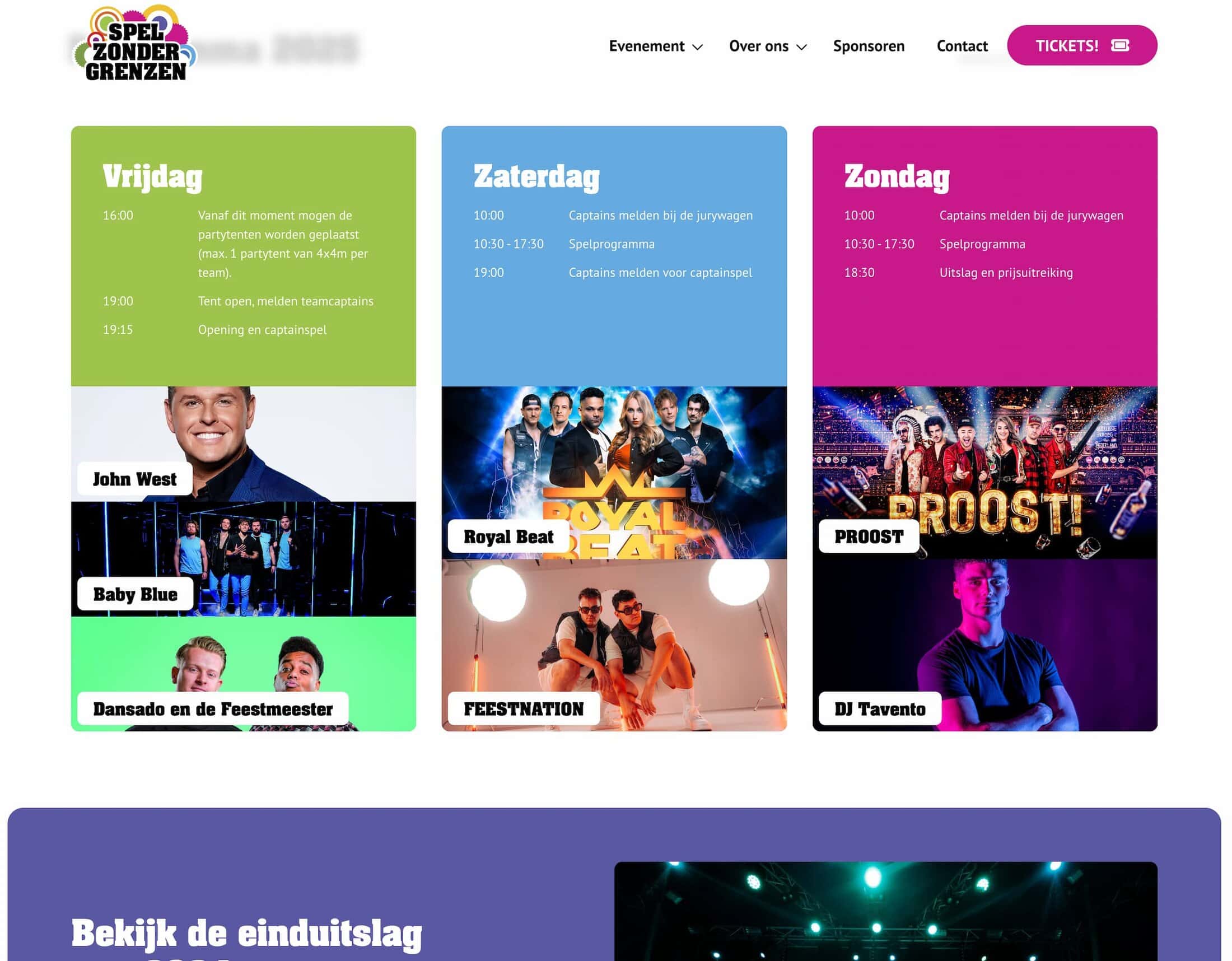 Spel zonder grenzen programma