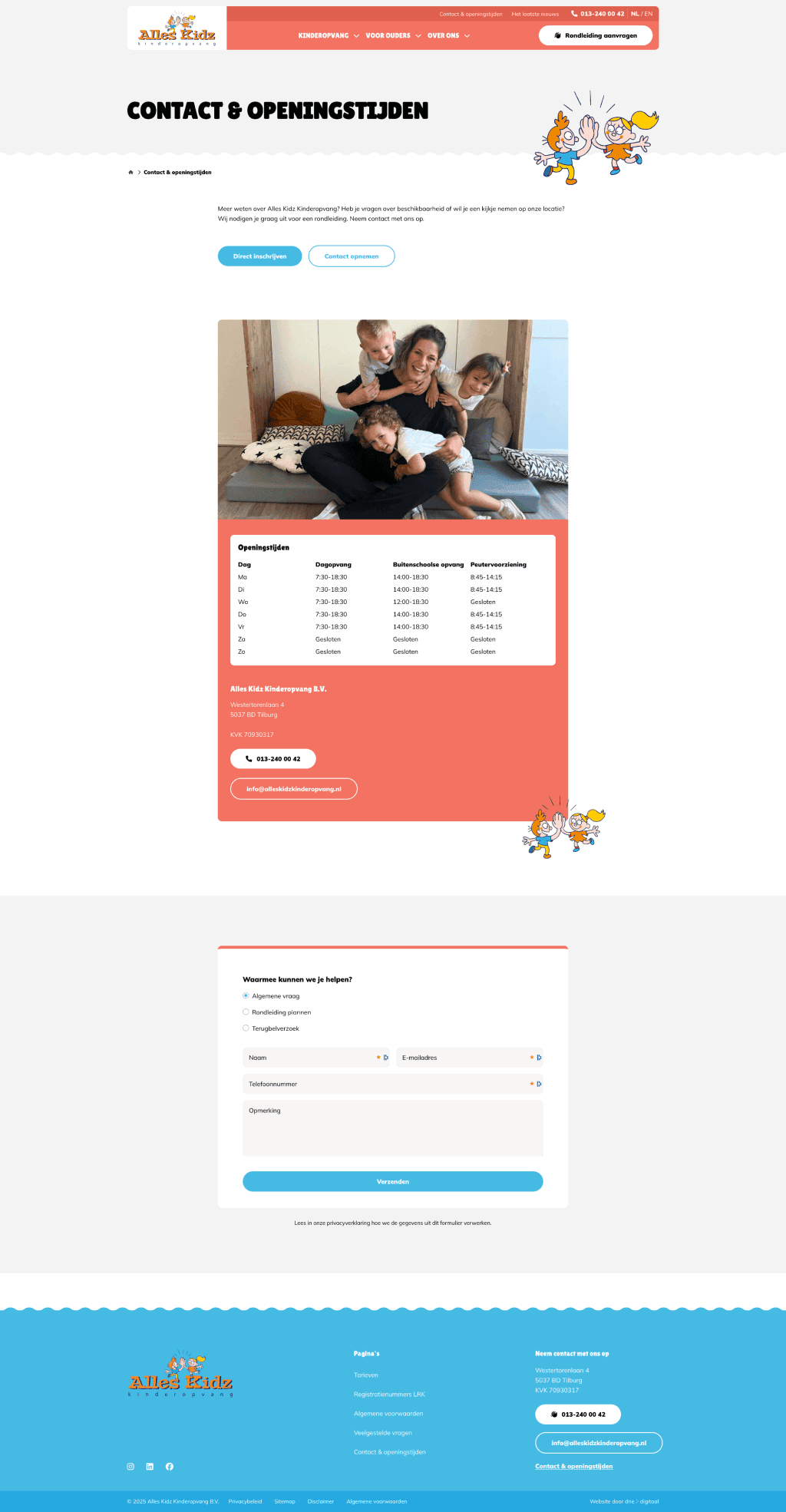 Alles Kidz contactpagina